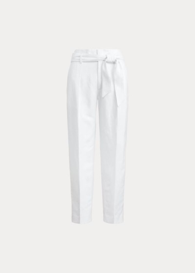 Women's Ralph Lauren Linen-Twill Cropped Pants | 593670WGU